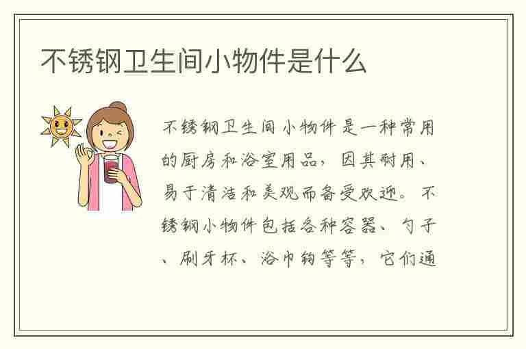 不锈钢卫生间小物件是什么(卫生间的不锈钢)